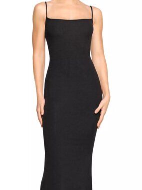 SKIMS Black Maxi Dress